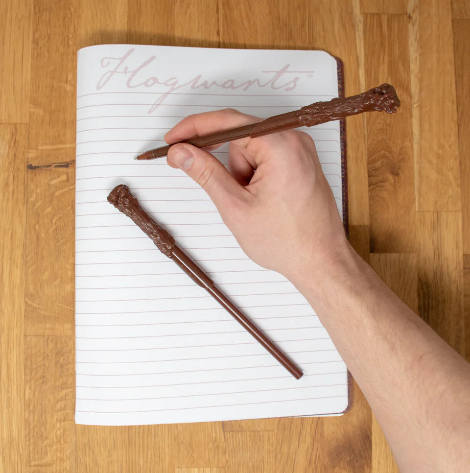 Stylo et crayon de papier baguette d'Harry Potter