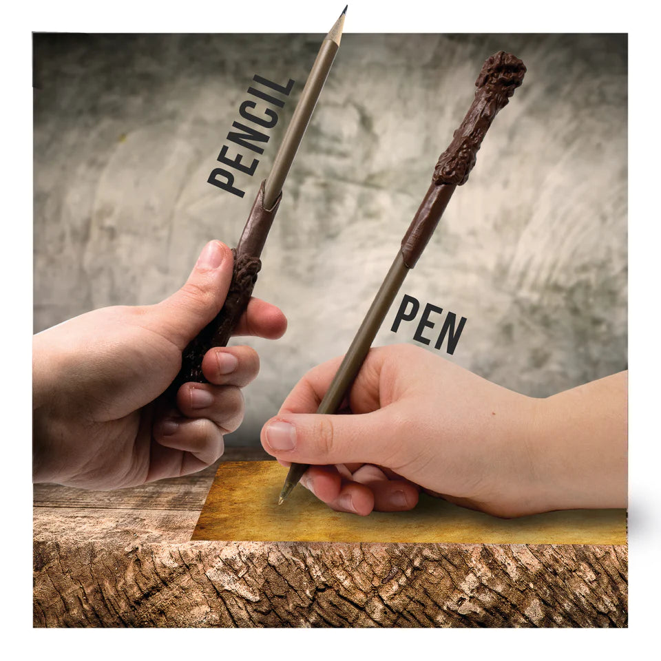 Stylo et crayon de papier baguette d'Harry Potter