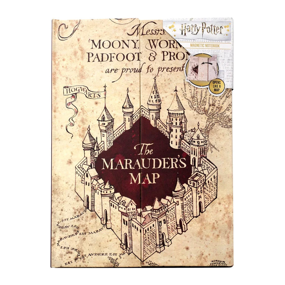 Couverture carnet Carte du Maraudeur Harry Potter