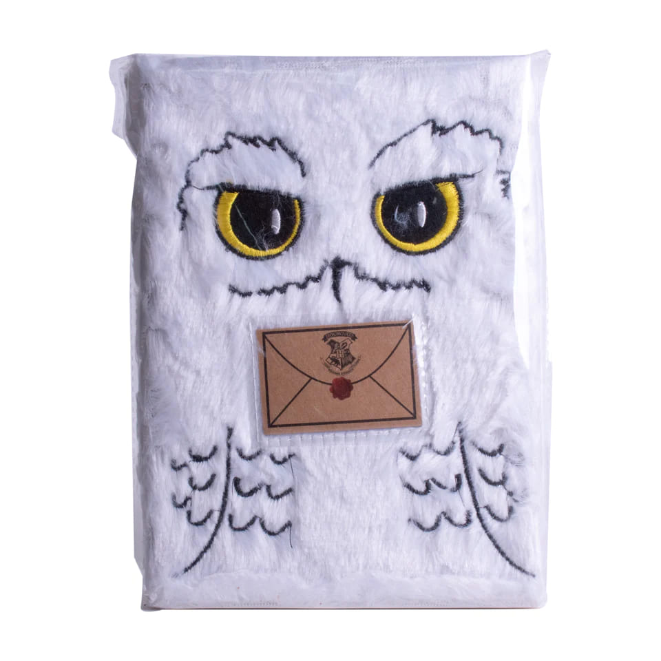Carnet Hedwige en peluche Harry Potter