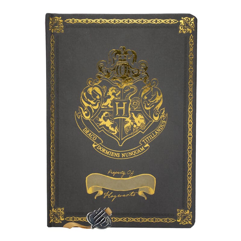 Carnet de Poudlard avec dorures NOIR - Harry Potter