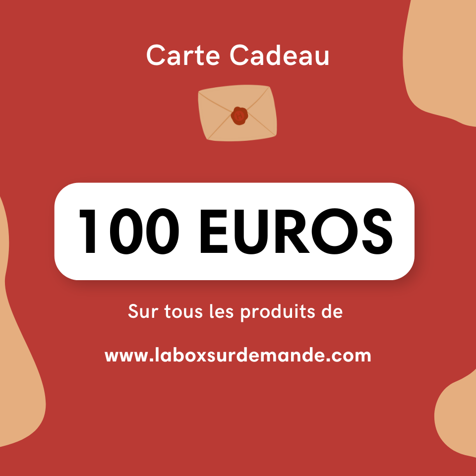 Carte Cadeau La Box sur Demande 100 euros