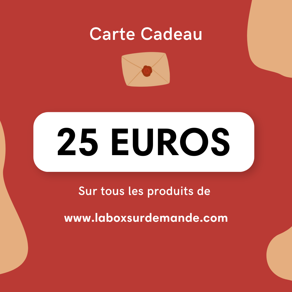 Carte Cadeau La Box sur Demande 25 euros