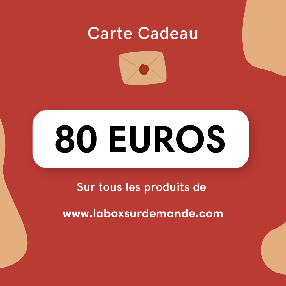 Carte Cadeau La Box sur Demande 80 euros