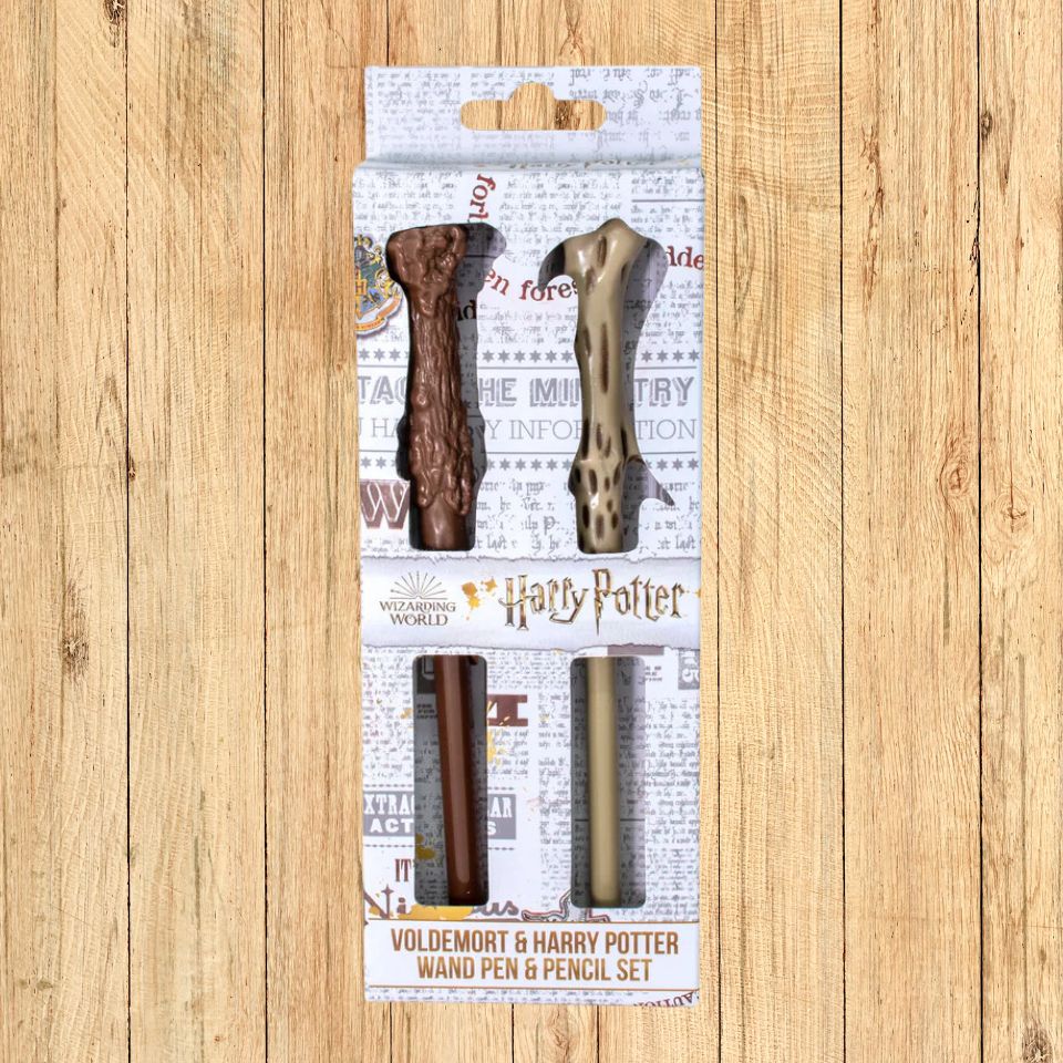 Stylo et crayon de papier baguette Harry Potter Lord Voldemort