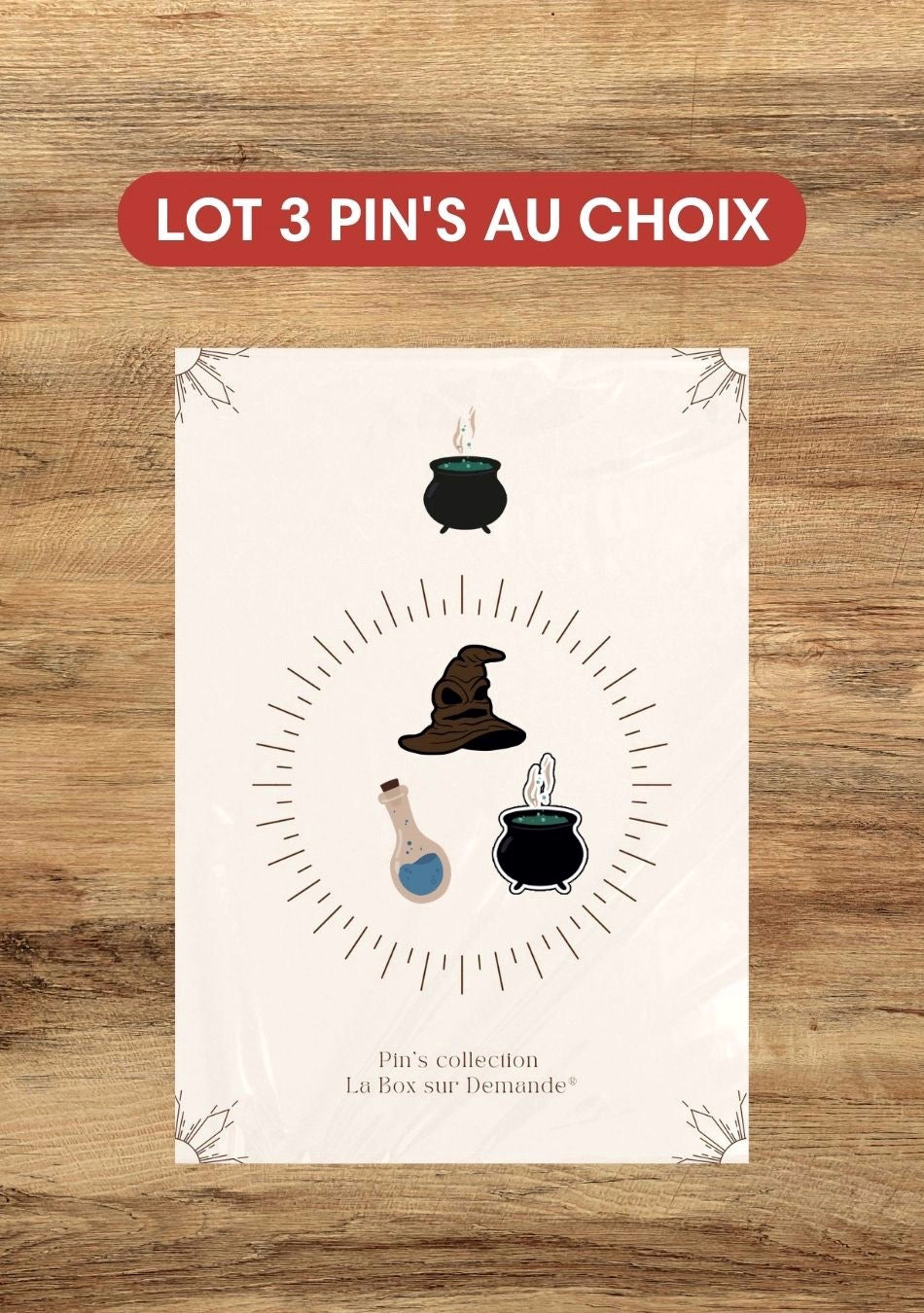 Lot de 3 pin's