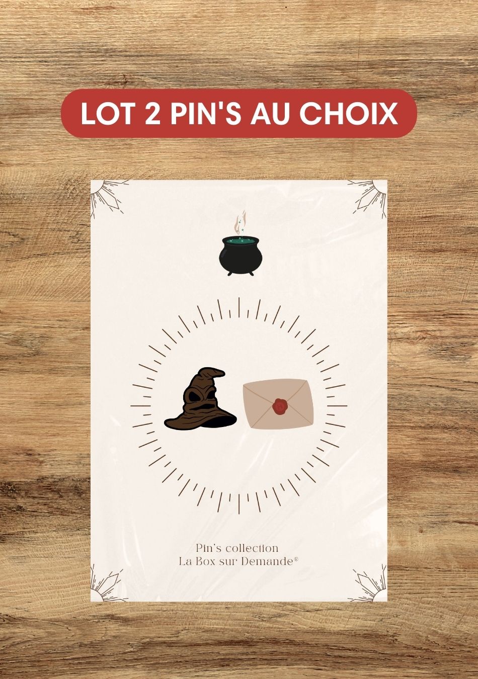 Lot de 2 Pin's au choix