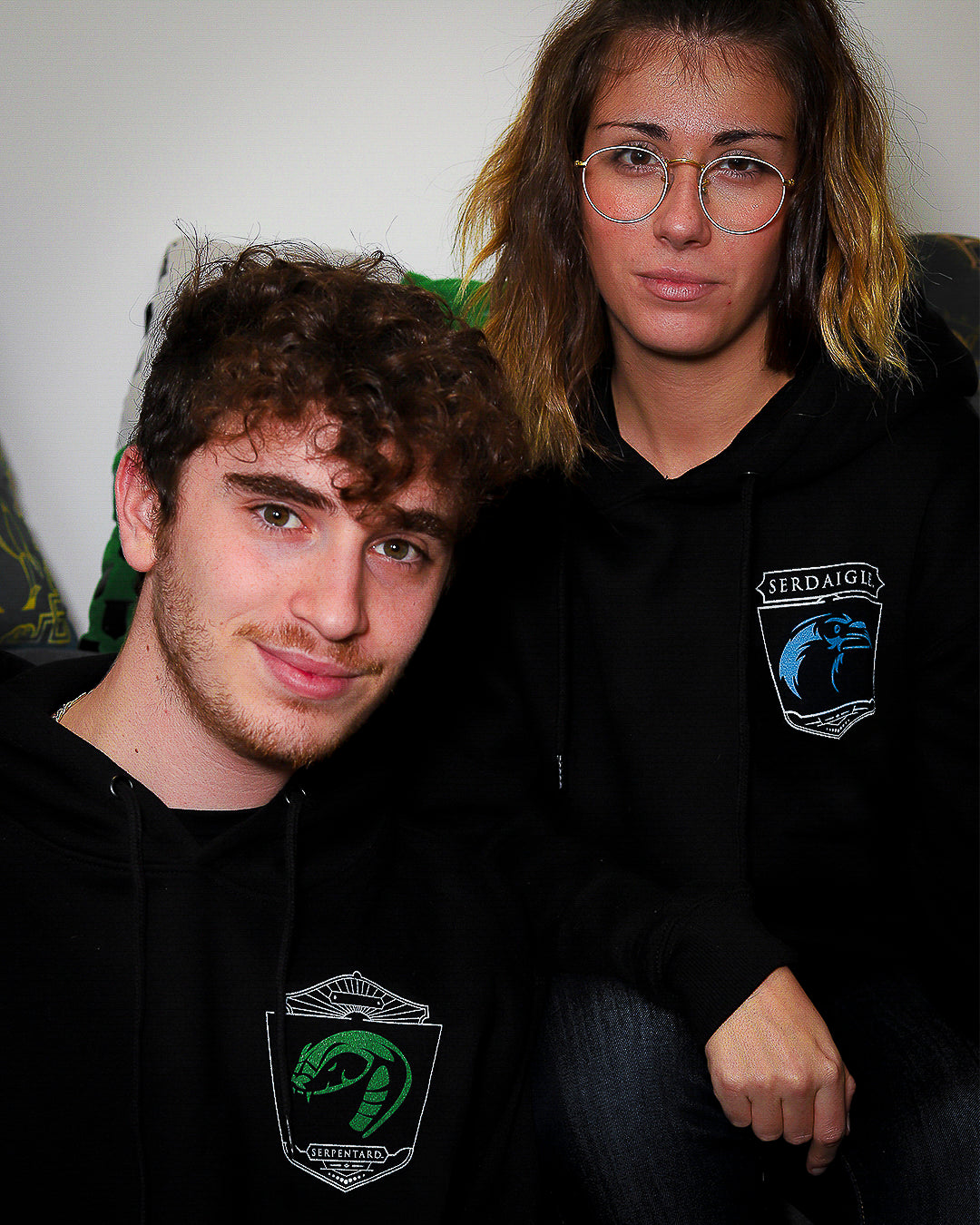 Sweat blason de Serdaigle et Serpentard