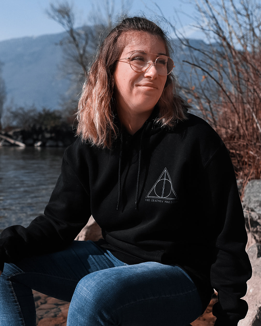 Sweat-Shirt Noir Reliques de la Mort – Harry Potter
