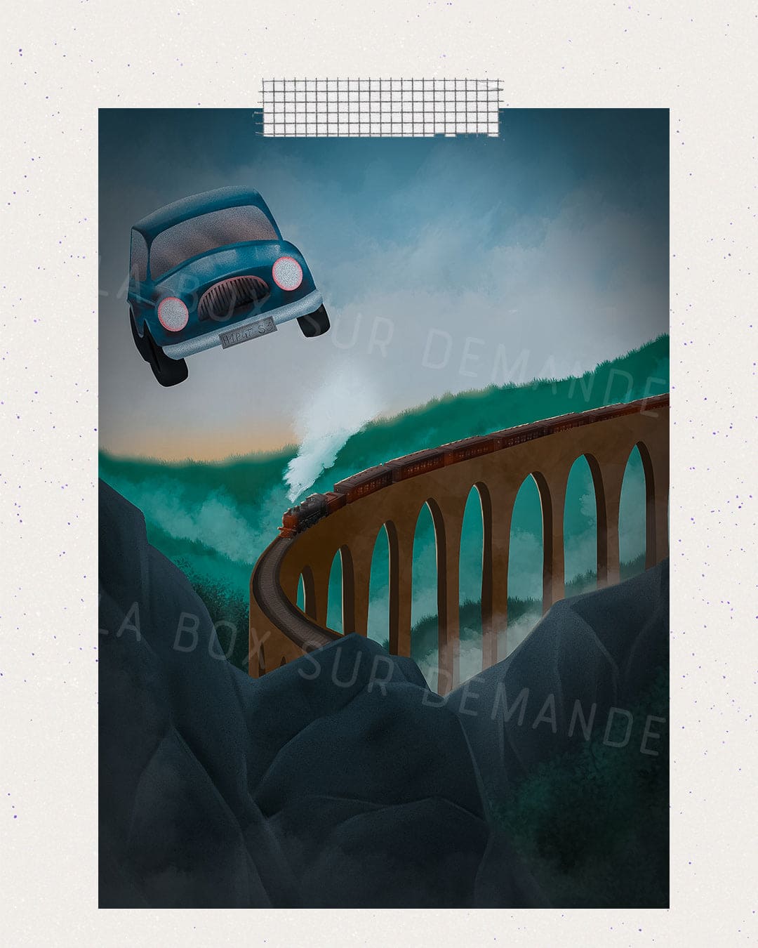 Ford Anglia à la Poursuite du Poudlard Express