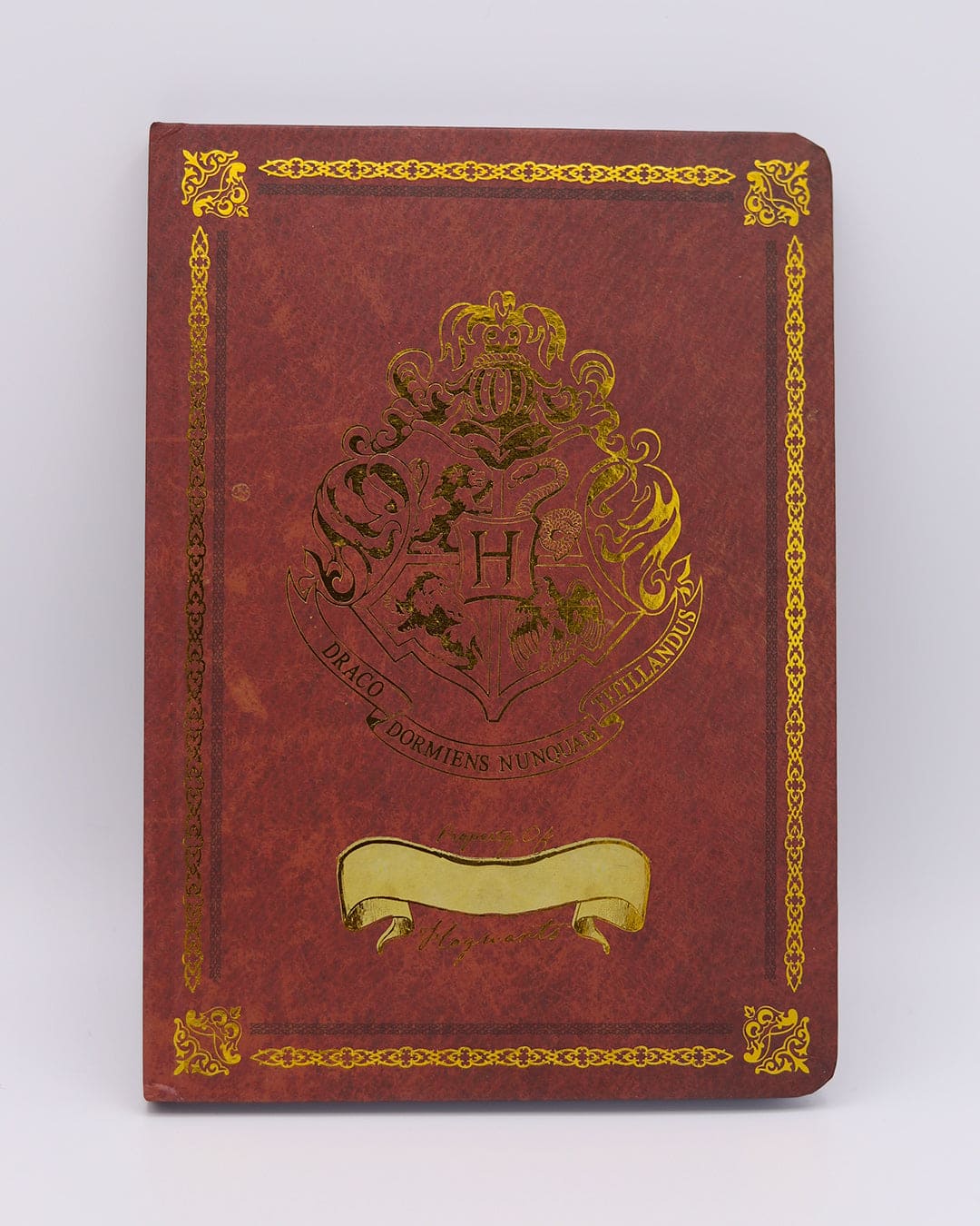 Carnet Poudlard Rouge et Or Harry Potter