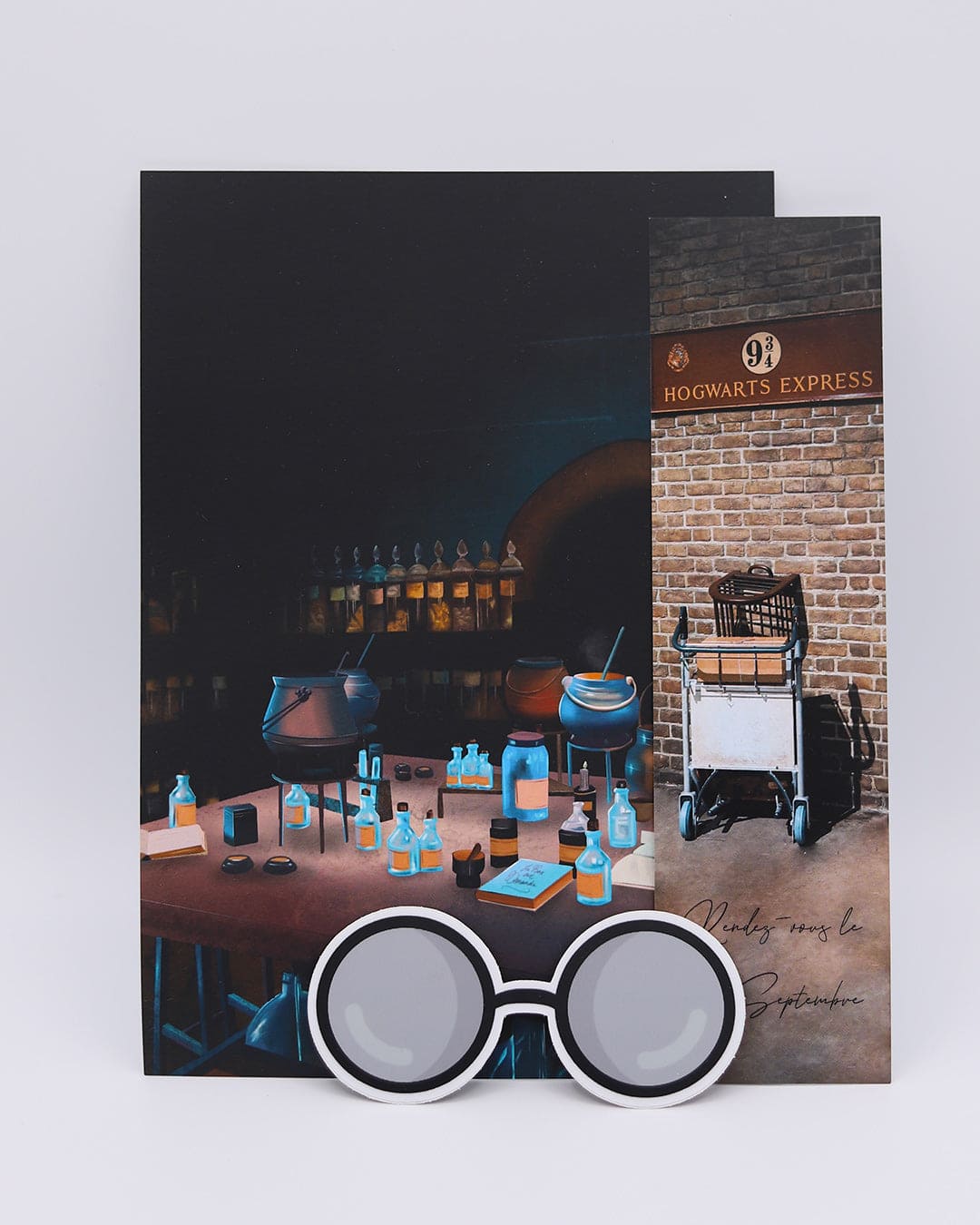 Illustration salle des potions et marque page Harry Potter