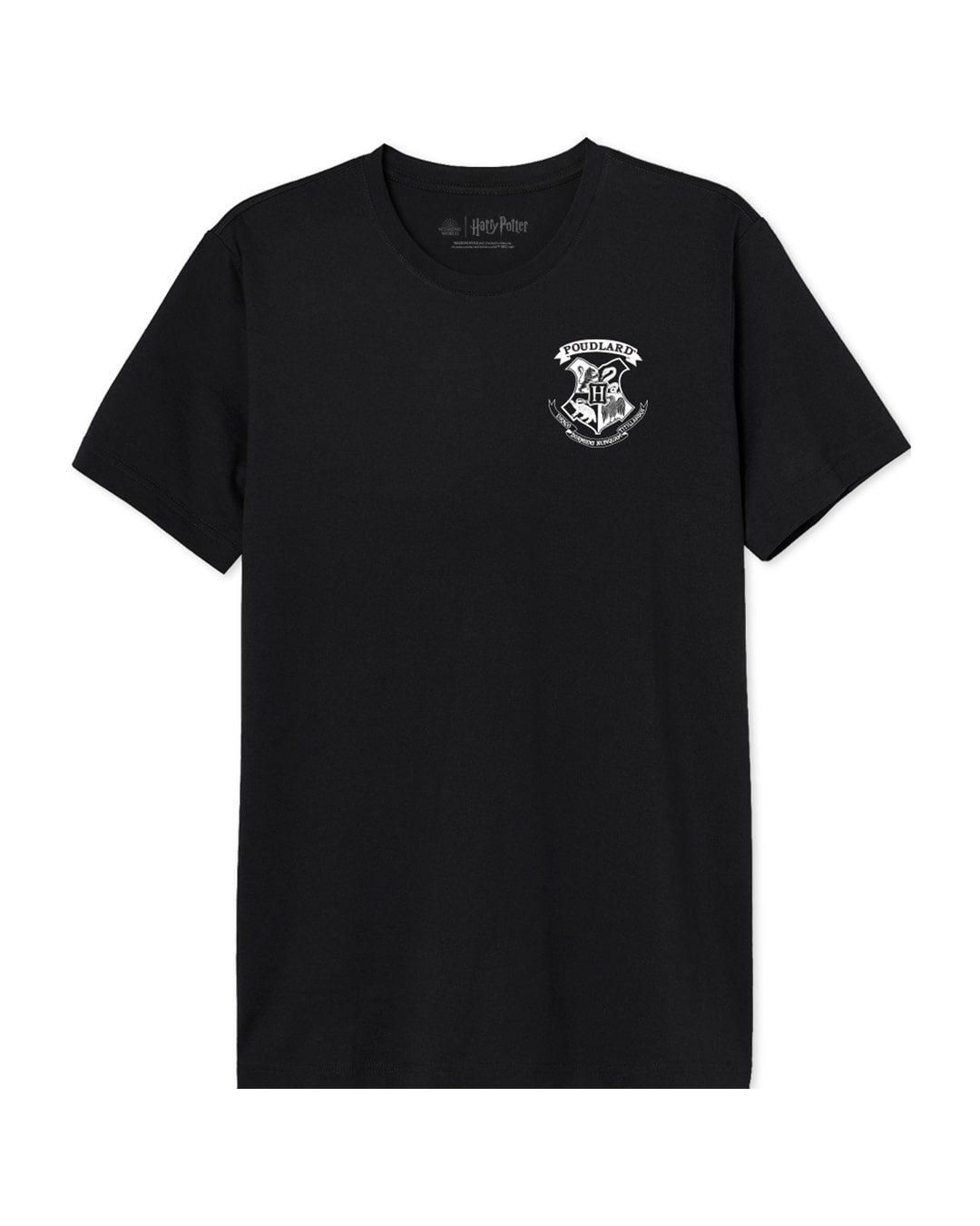T-shirt noir blason de Poudlard